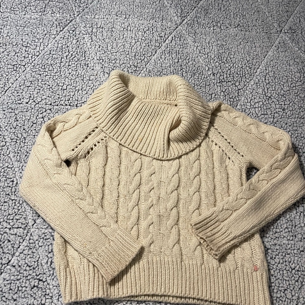Volcom Cream Cowl Neck Sweater